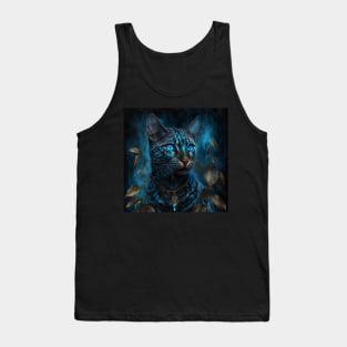 Blue Goddess Bengal Cat Tank Top